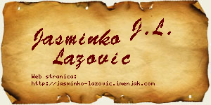 Jasminko Lazović vizit kartica